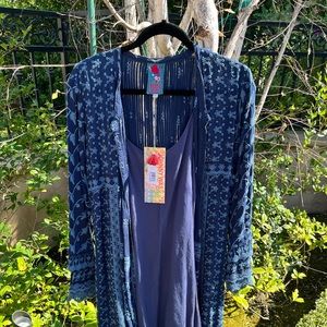 Johnny Was! Button Down Slip Dress.